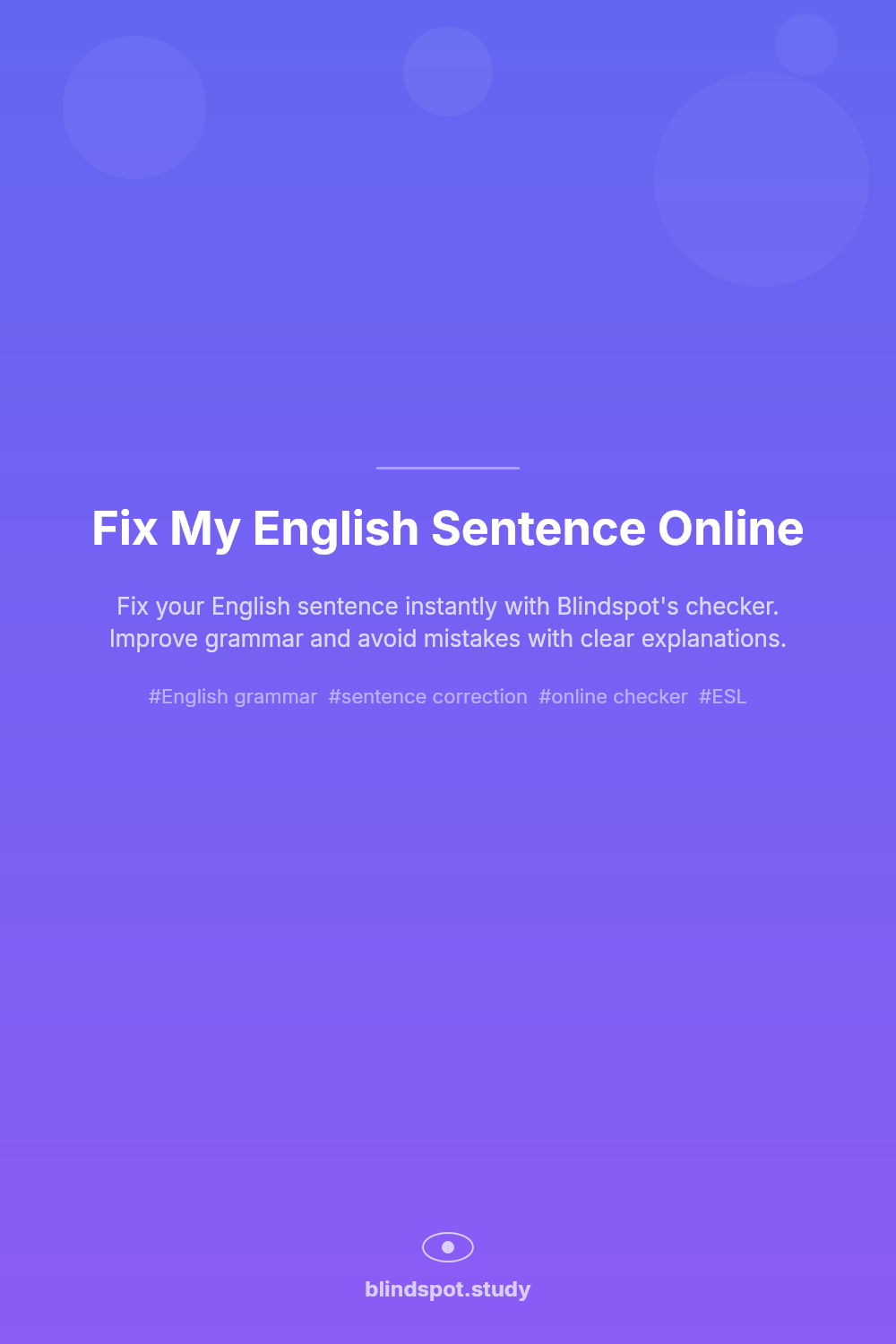 Fix My English Sentence Online