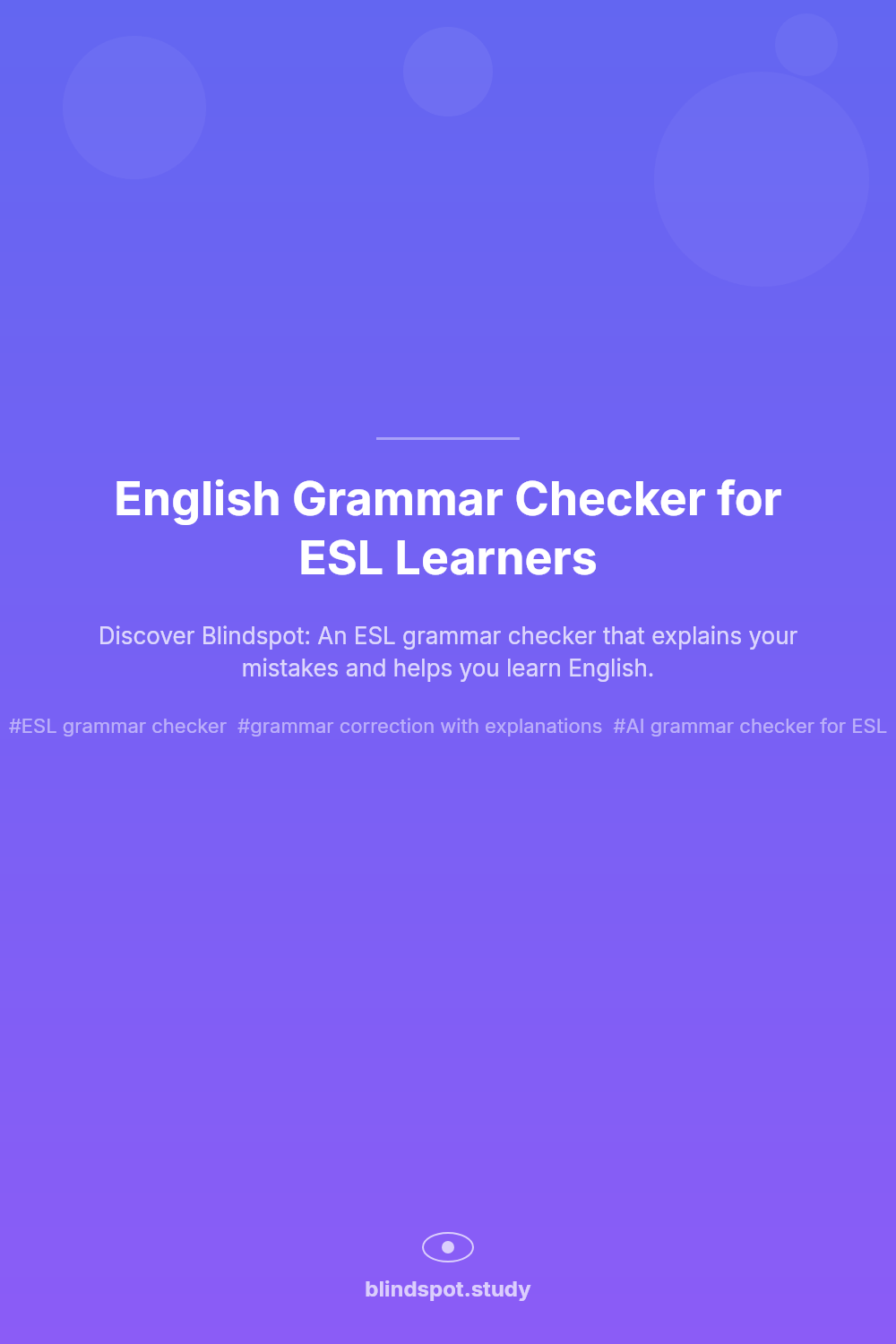 English Grammar Checker for ESL Learners